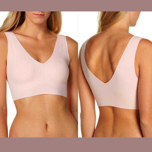 NWT True & Co. [ XS ] True‎ Body V-Neck Bralette in Retro Pink - Picture 1 of 10